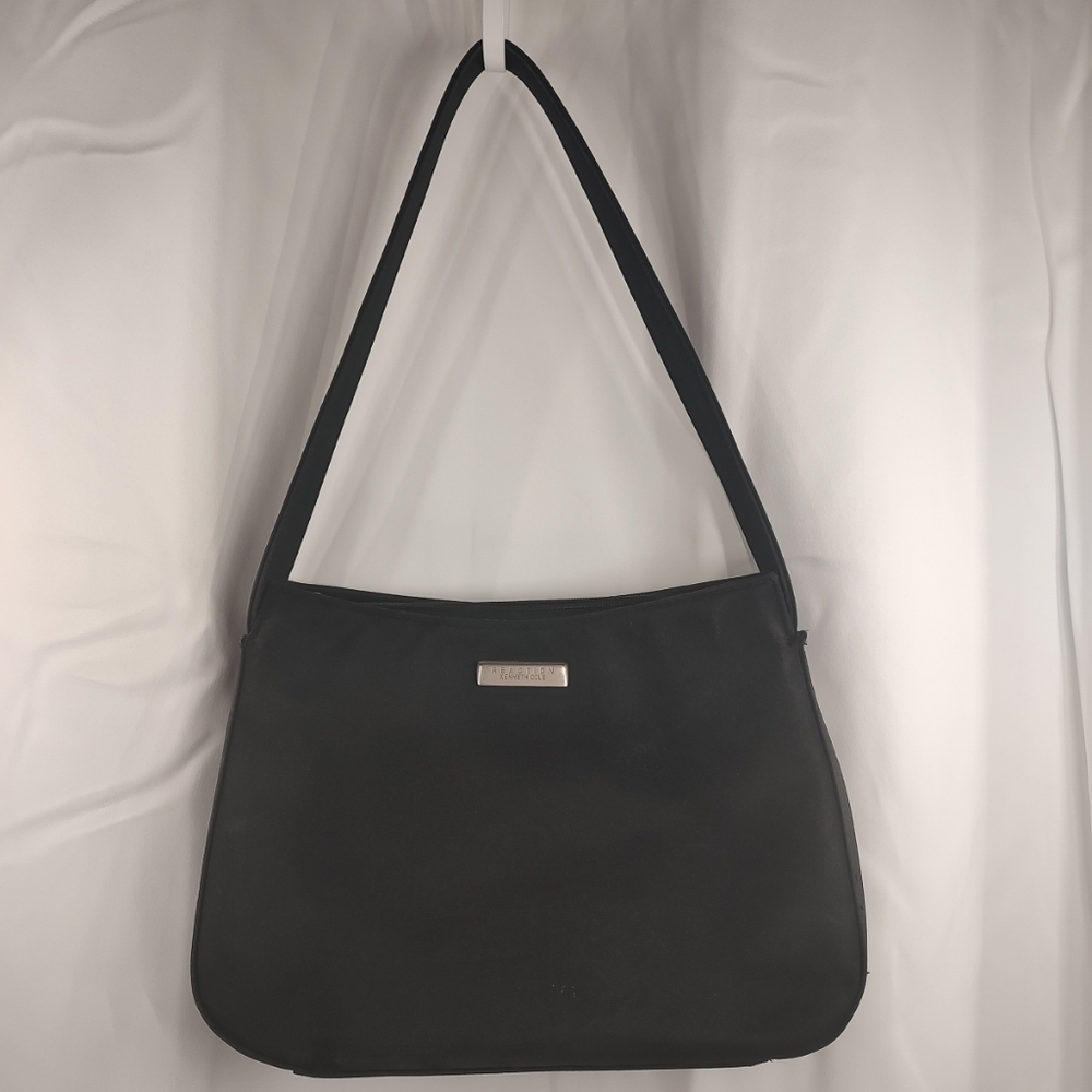 SOLD!Black KENNETH COLE REACTION Hand Bag Vinyl Nylon
